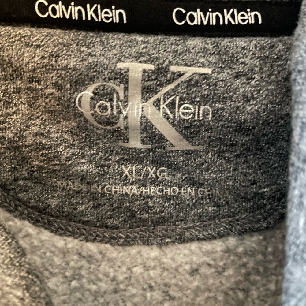 Calvin Klein Gray Pullover Sweatshirt Cowl Neck - Picture 2 of 5